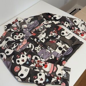 Colorful Cartoon Print Jacket
